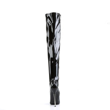 Cargar imagen en el visor de la galería, Botas Devious DAGGER-3000 Negro Stretch Charol
