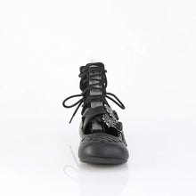 Carregar imagem no visualizador da galeria, Zapatos planos Demonia DAISY-11 Negro Piel vegana
