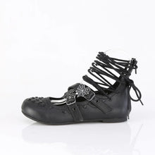 Carregar imagem no visualizador da galeria, Zapatos planos Demonia DAISY-11 Negro Piel vegana

