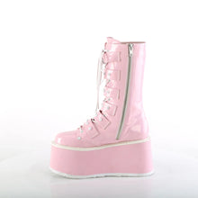 Cargar imagen en el visor de la galería, Botas Demonia DAMNED-225 B. Rosa Holo Pat

