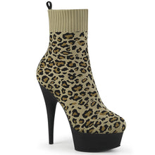 Load image into Gallery viewer, Tacones Pleaser DELIGHT-1002LP Tan Str. Leopard
