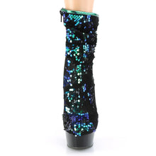 Cargar imagen en el visor de la galería, Tacones Pleaser DELIGHT-1004 Verde Iridescent Sequins
