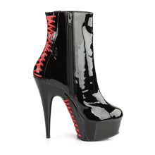 Load image into Gallery viewer, Tacones Pleaser DELIGHT-1010 Negro Charol Rojo
