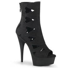 Load image into Gallery viewer, Tacones Pleaser DELIGHT-1014 Negro Faux Suede
