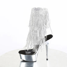 Load image into Gallery viewer, Tacones Pleaser DELIGHT-1017RSF Transparente Plata Cromo
