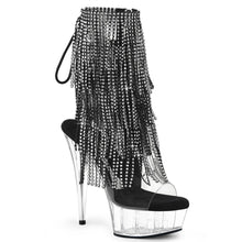 Load image into Gallery viewer, Tacones Pleaser DELIGHT-1017RSF Transparente Negro
