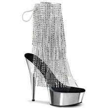 Load image into Gallery viewer, Tacones Pleaser DELIGHT-1017RSF Transparente Plata Cromo
