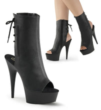 Load image into Gallery viewer, Tacones Pleaser DELIGHT-1018 Negro Piel Sintética

