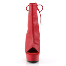 Cargar imagen en el visor de la galería, Tacones Pleaser DELIGHT-1018 Rojo Piel Sintética
