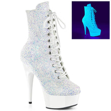 Load image into Gallery viewer, Tacones Pleaser DELIGHT-1020LG Neon Blanco Purpurina
