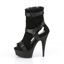 Cargar imagen en el visor de la galería, Tacones Pleaser DELIGHT-1037 Negro Faux Suede
