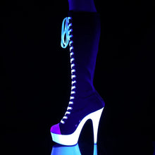 Carregar imagem no visualizador da galeria, Tacones Pleaser DELIGHT-2000SK-02 Negro Canvas White
