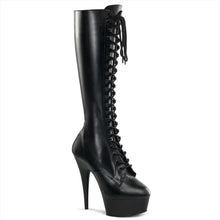 Cargar imagen en el visor de la galería, Tacones Pleaser DELIGHT-2023 Negro Str Piel
