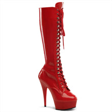 Cargar imagen en el visor de la galería, Tacones Pleaser DELIGHT-2023 Rojo Str Charol
