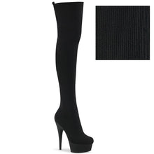 Load image into Gallery viewer, Tacones Pleaser DELIGHT-3002-1 Negro Stretch Knit
