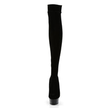 Load image into Gallery viewer, Tacones Pleaser DELIGHT-3002 Negro Str Velvet
