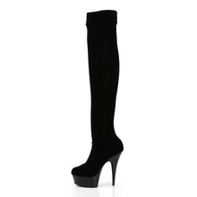 Load image into Gallery viewer, Tacones Pleaser DELIGHT-3002 Negro Str Velvet
