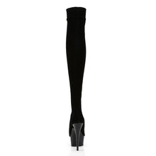 Load image into Gallery viewer, Tacones Pleaser DELIGHT-3002 Negro Str Velvet
