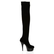 Load image into Gallery viewer, Tacones Pleaser DELIGHT-3002 Negro Str Velvet
