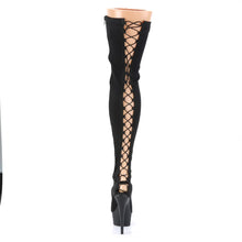 Cargar imagen en el visor de la galería, Tacones Pleaser DELIGHT-3003 Negro Lycra Mate

