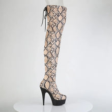 Load image into Gallery viewer, Tacones Pleaser DELIGHT-3008SP-BT Tan Marrón Snake
