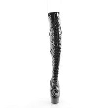 Cargar imagen en el visor de la galería, Botas Pleaser DELIGHT-3014 - Negro Charol Elástico
