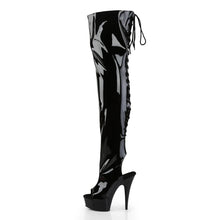 Cargar imagen en el visor de la galería, Tacones Pleaser DELIGHT-3017 Negro Str Charol
