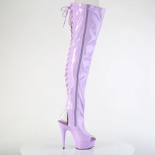 Cargar imagen en el visor de la galería, Tacones Pleaser DELIGHT-3017 Lavanda Str. Charol
