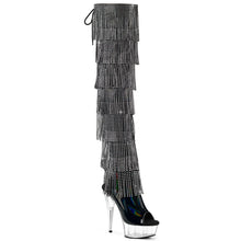 Load image into Gallery viewer, Tacones Pleaser DELIGHT-3017HG-RSF Negro Holo Charol

