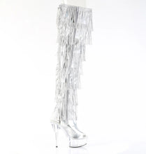 Cargar imagen en el visor de la galería, Tacones Pleaser DELIGHT-3017HG-RSF Plata Holo Pu
