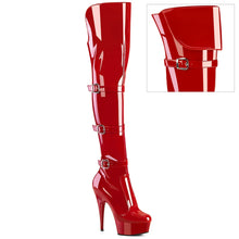 Cargar imagen en el visor de la galería, Tacones Pleaser DELIGHT-3018 Rojo Str. Charol
