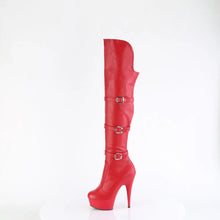 Load image into Gallery viewer, Tacones Pleaser DELIGHT-3018 Rojo Str. Piel
