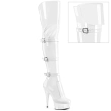 Load image into Gallery viewer, Tacones Pleaser DELIGHT-3018 Blanco Str. Charol
