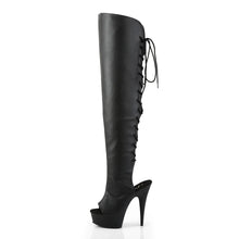 Load image into Gallery viewer, Tacones Pleaser DELIGHT-3019 Negro Piel Sintética

