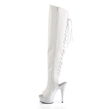Load image into Gallery viewer, Tacones Pleaser DELIGHT-3019 Blanco Piel Sintética
