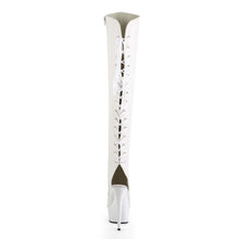 Load image into Gallery viewer, Tacones Pleaser DELIGHT-3019 Blanco Piel Sintética
