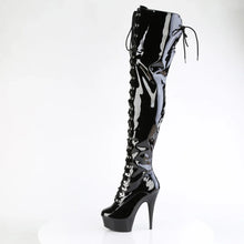 Cargar imagen en el visor de la galería, Tacones Pleaser DELIGHT-3022 Negro Str Charol

