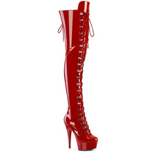 Carregar imagem no visualizador da galeria, Tacones Pleaser DELIGHT-3022 Rojo Str Charol
