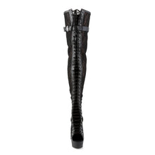 Cargar imagen en el visor de la galería, Tacones Pleaser DELIGHT-3025ML Negro Piel Sintética
