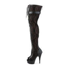 Cargar imagen en el visor de la galería, Tacones Pleaser DELIGHT-3025ML Negro Piel Sintética
