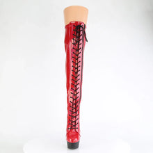 Load image into Gallery viewer, Tacones Pleaser DELIGHT-3029 Rojo Str Hologram
