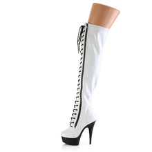Load image into Gallery viewer, Tacones Pleaser DELIGHT-3029 Blanco Str Hologram

