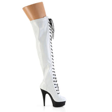Load image into Gallery viewer, Tacones Pleaser DELIGHT-3029 Blanco Str Hologram
