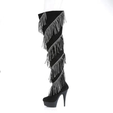 Cargar imagen en el visor de la galería, Tacones Pleaser DELIGHT-3065 Negro Faux Suede
