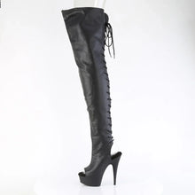 Load image into Gallery viewer, Tacones Pleaser DELIGHT-4019 Negro Faux Le
