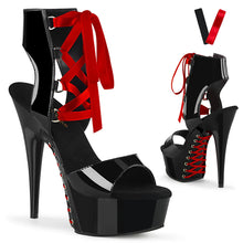 Cargar imagen en el visor de la galería, Tacones Pleaser DELIGHT-600-14FH Negro Charol
