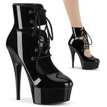 Cargar imagen en el visor de la galería, Tacones Pleaser DELIGHT-600-22 Negro Charol
