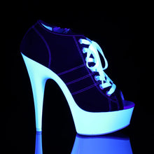 Load image into Gallery viewer, Tacones Pleaser DELIGHT-600SK-01 Negro Canvas Neon
