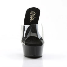 Cargar imagen en el visor de la galería, Tacones Pleaser DELIGHT-601 Transparente Negro
