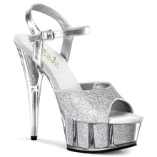 Carregar imagem no visualizador da galeria, Tacones Pleaser DELIGHT-609-5G Plata Gltr
